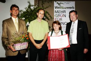 1. Platz beim Wettbewerb "Mehr Grün für München" 